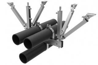 综合管道双向刚性抗震支吊架